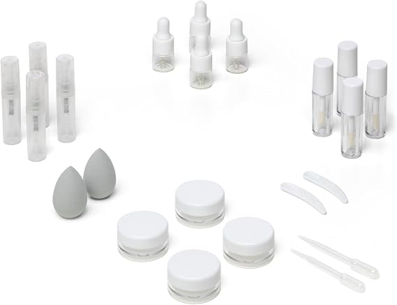 Mini Makeup Containers for Travel, Depotting Makeup Containers, Empty Cosmetic Containers, Sample Jars, Mini Make up Bottles, Refillable Cosmetic Containers, Extra Small Travel Containers