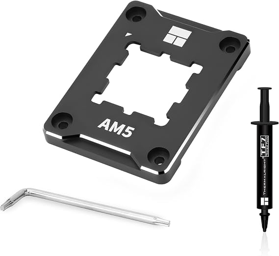 ThermalRight AMD AM5 Soket Güçlendirme Montaj Kiti TF7 Termal Macun Dahil Siyah ASF AM5