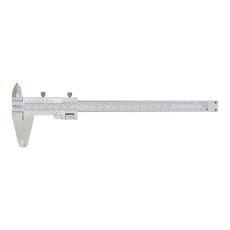 Mitutoyo 532-121 Vernier Caliper, Stainless Steel, Inch/Metric, 0-11" Range, +/-0.0015" Accuracy, 0.001" Resolution