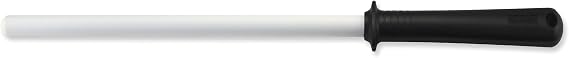 KYOCERA Dual-Sided Ceramic Sharpening Rod For Steel Knives & Scissors | Ribbed Side Restores Dull Edges, Smooth Side Supports Fine Honing, Suitable For Routine Steel Knife Maintenance
