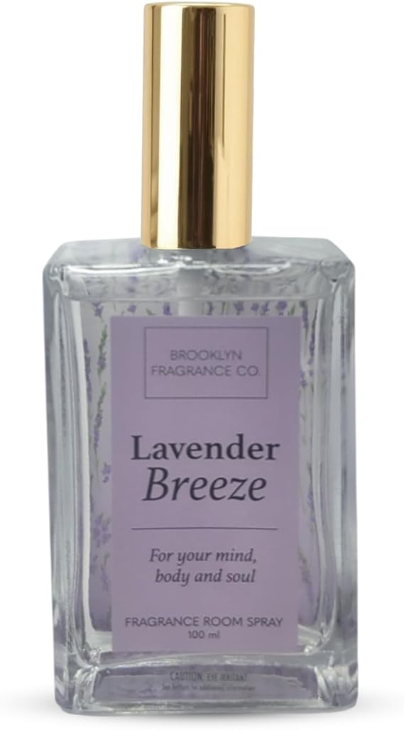 Brooklyn Fragrance Co. Ombre Spa Room Spray Premium Lavender Breeze Scent - Long lasting Fragrance for Home, Office or Bathroom Air Freshener Rectangle Spray bottle 100 ml