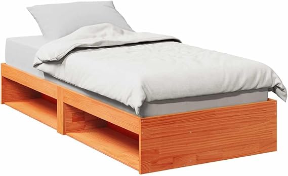 SOLID PINE SOLID WOOD SOLID WOOD SOLID WOOD SOLID BED SOLID BROWN WAX BROWN 90x190cm