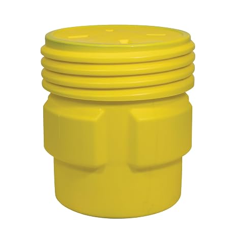 Eagle Plastic Drum, 65 Gallon, DOT Compliant, Made in USA, Yellow