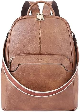 CLUCI Small Backpack for Women, Womens Backpack PU Backpack Purse for Women Leather Convertible Travel Backpack Shoulder Bags