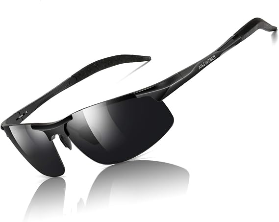 Mens Sports Polarized Sunglasses Driving Metal Frame UV Protection Sunglasses For Men 8177