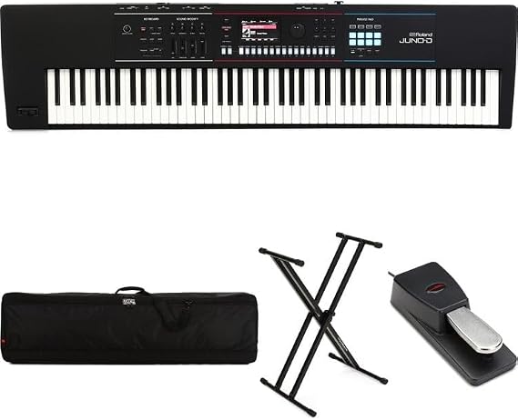 Roland JUNO-D8 88-key Synthesizer Stage Bundle
