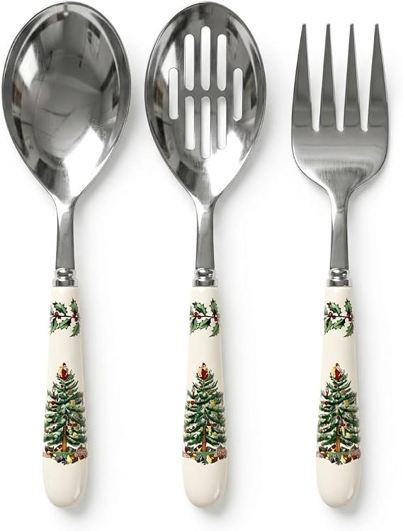 Spode Christmas Tree Spode Christmas Tree 3-Piece Cutlery Set, Set of 3