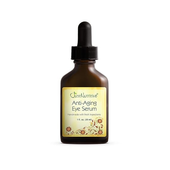Anti Aging Eye Serum | Hydrating Eye Serum for Younger Complexion | Rapid Wrinkle Repair | Natural and Effective Eye Care | Just Nutritive | 1 Oz