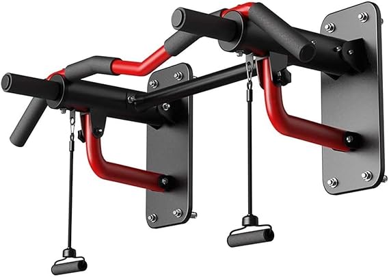 Multifunction Pull Up Bar, Wall-Mounted Strength Training Pull-UP Bars, Heavy Duty Chin Up Bar Wall Mount with Exercise Bands, Max Weight 660 LBS