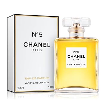 No. 5 by Chanel for Women, Eau De Parfum Spray, 3.4 Ounce