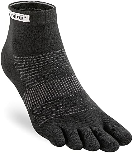 injinji Mens Run Lightweight Mini Crew Wool Toesocks