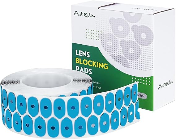 1000pcs Lens Blocking Pad Blocking Mat Glasses Edging Consumables Optical Adhesive Sticker Accessories (18mmX24mm)