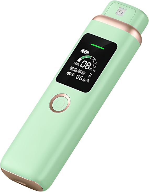 Portable Design, Breath Analyzer Keto, Ketone Meter Breath, Accurate Monitor Fat-Burning Rate, Ketosis Detection Real-Time, Rechargeable, for Users Keto Diet Ideal