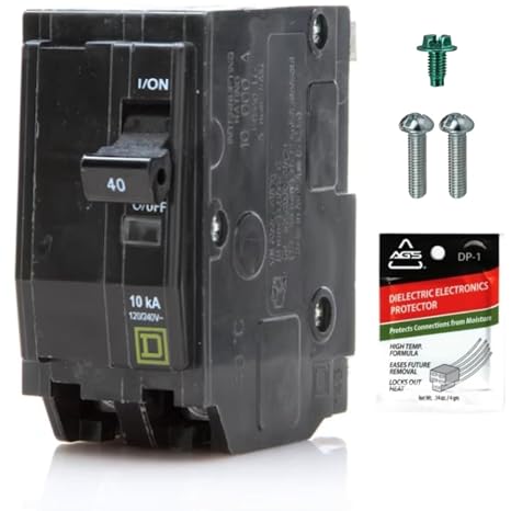 Genuine Square D QO240 40 Amp Double Pole Circuit Breaker Kit