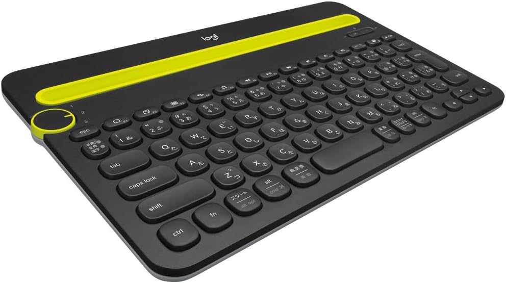 Logicool ロジクール K480BK Wireless Keyboard, Bluetooth, Black; Compatible with Windows, Mac, iOS, Android, Chrome
