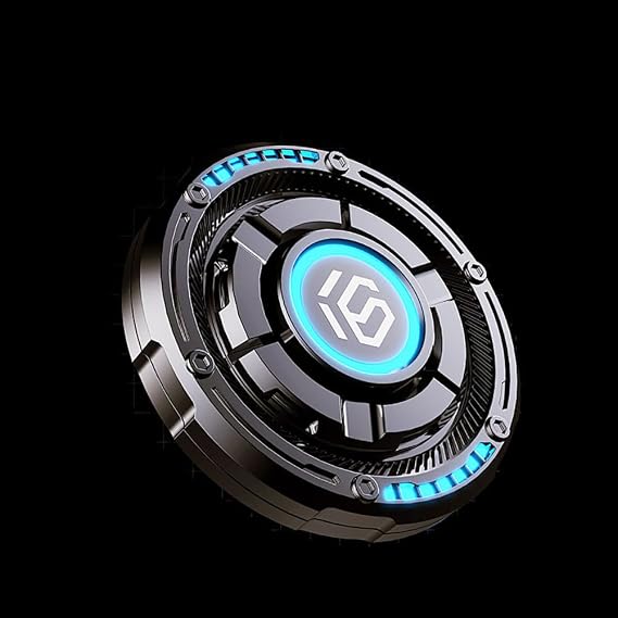 Finger Spinner Sensory Toys with Luminous Light, Fidget Hand Spinners Toy, Autism Sensory Spinner Gifts for Adults Kids (B,Grey)