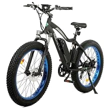 ECOTRIC 26 Fat Tire Electric Bike Powerful Adults Mountain Bicycle 500W Motor 36V12.5AH Removable Lithium Battery Beach Snow Ebike Shock Absorption - 90% Pre Assembled