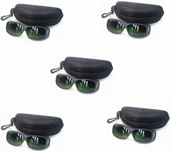 IPL CE OD5+ CE UV400 200nm-2000nm Laser Protection Goggles Safety Glasses for Laser Hair Removal Treatment and Laser Cosmetology Operator Eye Protection(pack of 5)