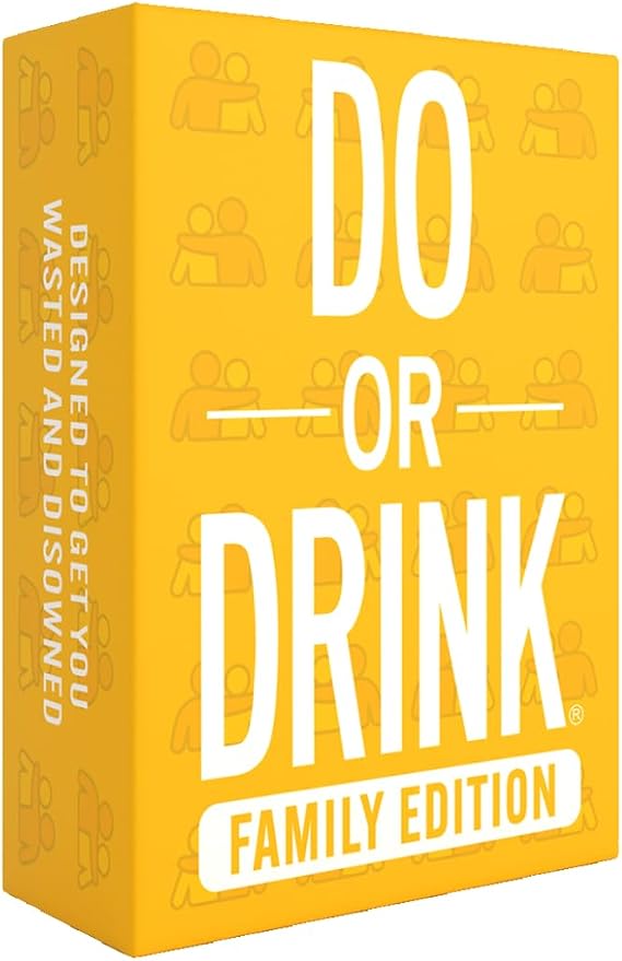Do or Drink Family Edition - Hilarious Party Card Game for Adults, Perfect for Family Game Night, Ice Breakers, Conversation Starter, Great for Big Groups, Fun Gift for Families
