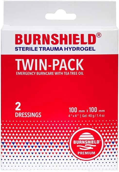 Burnshield Burn Care and First Aid Hydrogel Dressing, 2 Count