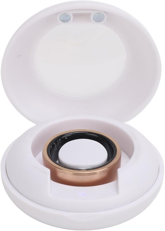 Health Ring Smart Ring, Waterproof Smart Ring Health Tracker with APP and Charging Case, Fitness Tracker Ring Pedometer