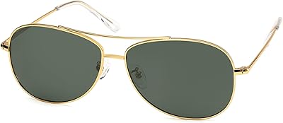 IOHLNG Aviator Sunglasses for Women Men Polarized Pilot Sunglasses Military Shades Vintage Classic Metal Sun Glasses