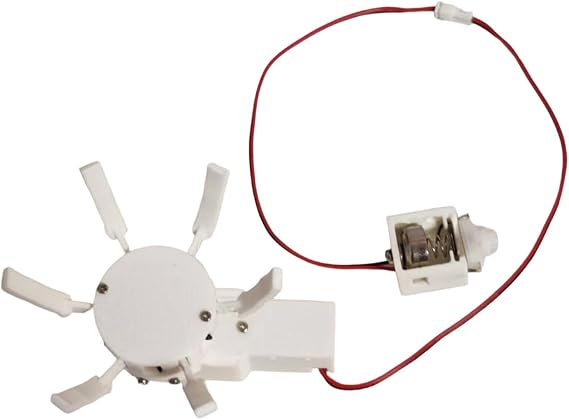 Simulation Flower Opener, Motorized Artificial Flower Opening And Closing, Automatic Mechanical System, DIY Decoration, Realistic Function, Compact, White