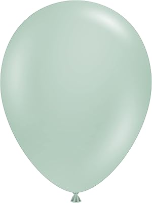 Tuftex Empower-Mint Green Party Latex Balloons, 5 15097