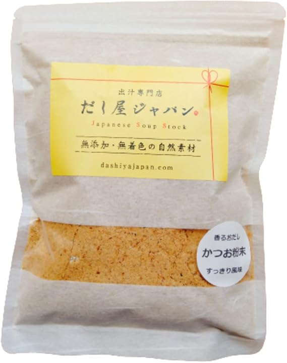 Dashiya Japan Additive-Free Bonito Powder Dashi Domestic Dried Bonito Powder Soup 17.6 oz 500 g