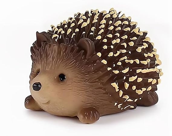 1PCS Miniature Hedgehog Figurines Adorable Garden Statue Decoration Lively Animal Sculpture Hedgehog Ornaments for Home Patio Lawn Outdoor C