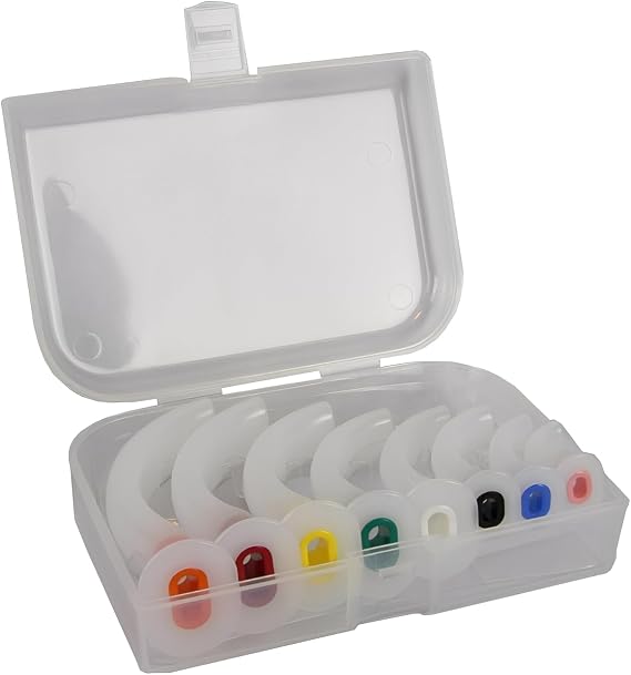 8Pcs Disposable Oropharyngeal Airway, 8 Size Reinforced Bite Block Multi Color Safety Material Professional Oropharyngeal Airway Tube for First Aid and Patients