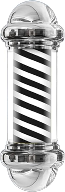Barber Pole Light,Hair Salon Sign, Classic LED Barber Pole Light Rotating Illuminated LED Strips Beauty Hair Salon Barber Shop Open Sign Outdoor Bar Wall Mount Lamp Source