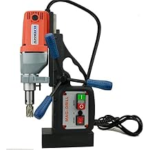 SET of 2" ANNULAR CUTTERS & BLUEROCK BRM35A MAGNETIC DRILL Mag and broach set