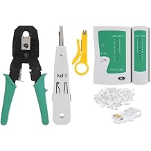 Ağ Kablosu Bakım Onarım Aracı Kiti Test Cihazı Pense Kablo Soyucu 100 Adet Rj45 Krone Bıçağı, Standart, Drwl5in12, Çok Renkli, Erkek
