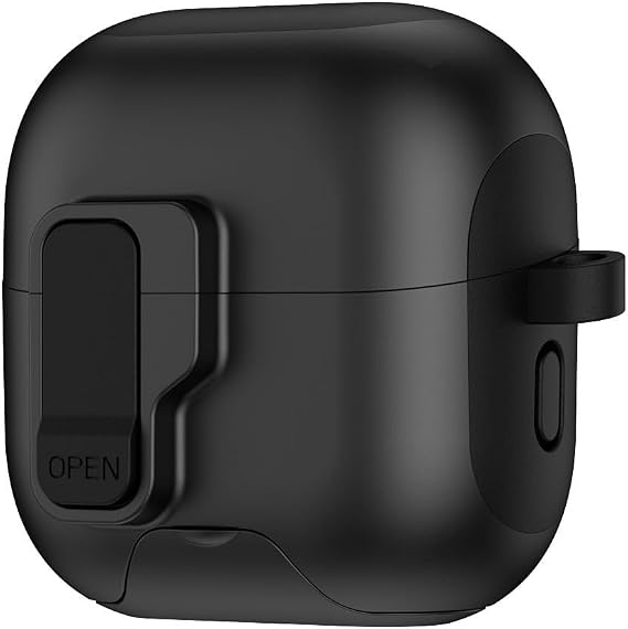 Drop Resistant Protective Case For Huawei Clip 2 Supporting Wireless Charging And Offering Hands Stand And Secure Lid(Black)