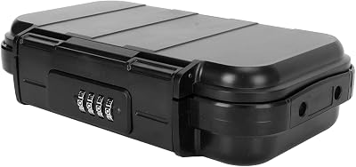 Fockety Portable Box, Combination Security Case LockBox with Code, Removable Chain, Anti Theft Portable Lock Box for Car, Dorm, Beach, Hotel, Travel