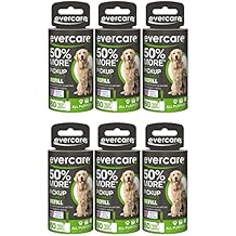 Evercare Extra Sticky Pet Lint Roller Refill 60 Sheets, 6-Pack