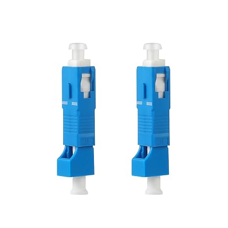 2 Pcs SC to LC Adapter - Single Mode 9/125um SC/UPC Male to LC/UPC Female Hybrid Optical Fiber Adapter Connector - Tool for Visual Fault Locator, Power Meter, Digital Communication