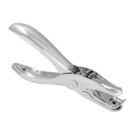 1/8" 3mm Mini Metal Hole Puncher, 1Pcs | Tiny Circle Shaped Hole, Handheld Paper Punch, For Greeting Cards & Invitations, 8 Sheet Punch Capacity