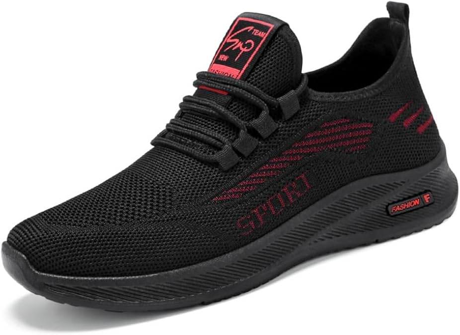 Men's Walking Shoes Outdoor Indoor Ultra Light Running Casual Sneakers Slip-on Workout Tennis Shoes for Male Mesh Breathable Comfort