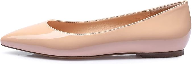 Castamere Womens Pointed Toe Flats Pumps Slip-on Basic Ballet Shoes