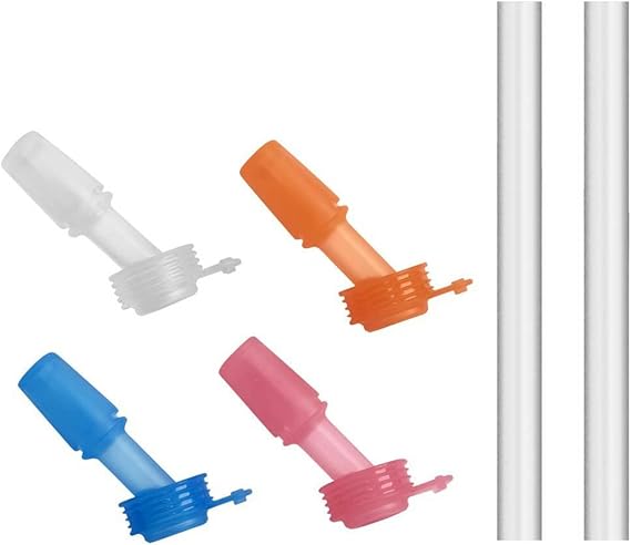 CamelBak Eddy+ Kids Bite Valve & Straw Replacement Set, LeakProof EasySip Design, 4Pack, MultiColor
