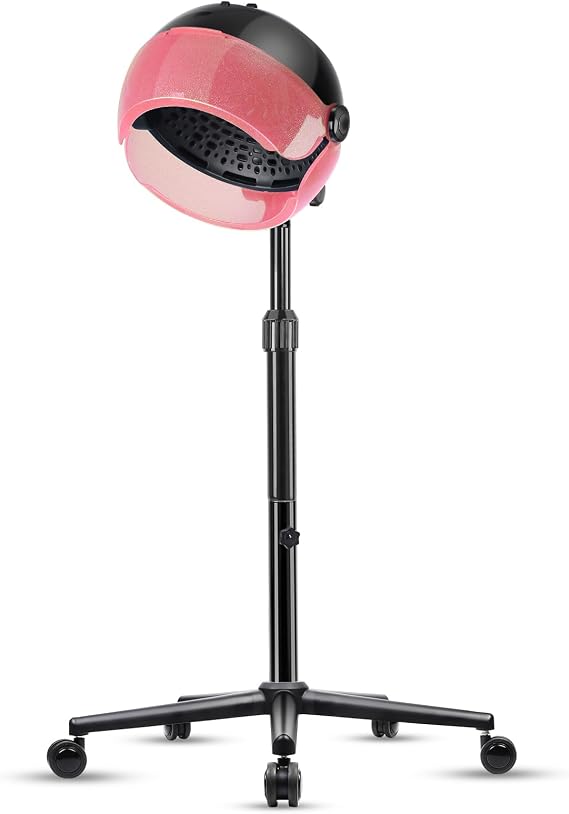 Hooded Hair Dryer, Professional Standing Hair Dryer with Time Setting, Touch Controls and 3 Temperature Settings, Sit Under Hair Dryers for Salon and Home Use
