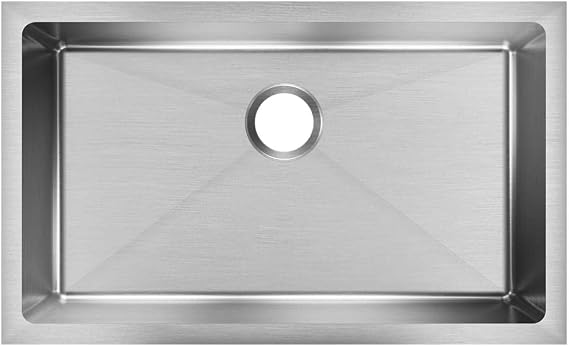 Elkay EFRU2816T Crosstown 16 Gauge Stainless Steel 30-1/2" x 18-1/2" x 8" Single Bowl Undermount Sink
