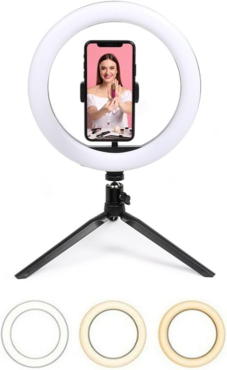 Buffer 8inç 20cm Youtube Instagram Tiktok Selfie Stüdyo Video Fotoğraf Ring Light Tripod Led Halka Işık