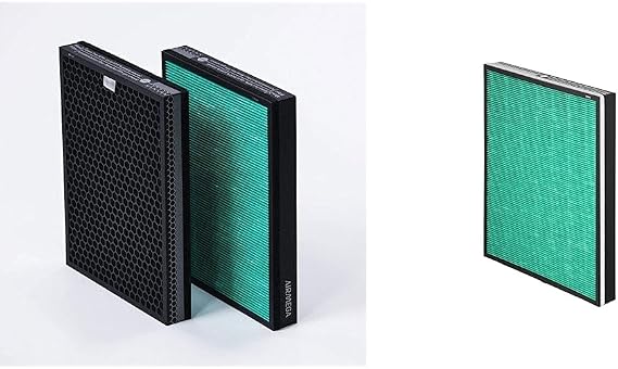 AIRMEGA Max 2 Air Purifier Replacement Filter Set for 300/300S & Airmega 250/250S Air Purifier Replacement Filter Set, Max 2 Green True HEPA and Active Carbon Filter, AP-1720-FP