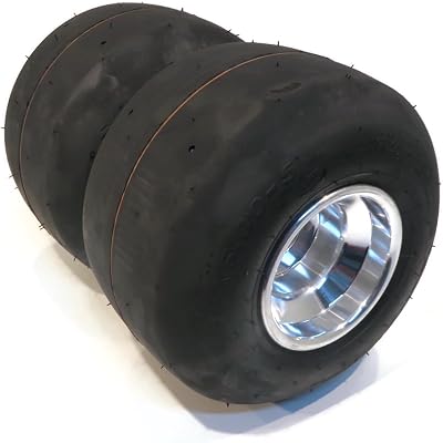 The ROP Shop | Pack of 2 Tubeless Slick Tire 11x6.00-5 with Aluminum Rim for Drift Trike Bike