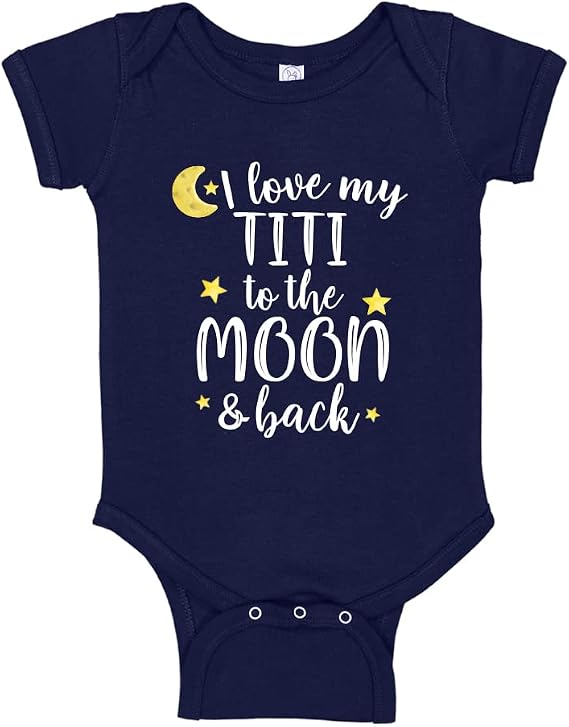 Titi Baby Clothes I Love My Titi to The Moon and Back Bodysuit One Piece or Toddler T-Shirt