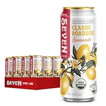 SevenTeas Classic Lemonade, 16 OZ (Pack of 12 Cans), Organic