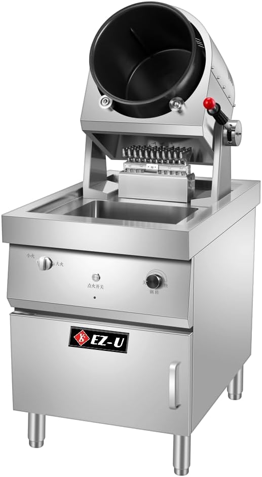 Commercial Automatic Stir-Fry Cooker GTG-30SQ 110V natural gas with water spray,360 rotation stir fry cooker, commercial kitchen Equipment